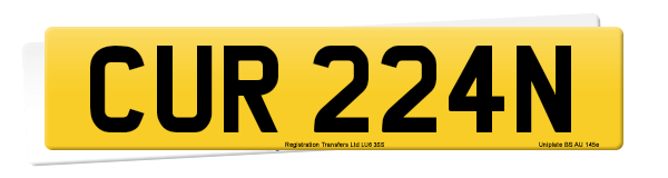 Registration number CUR 224N